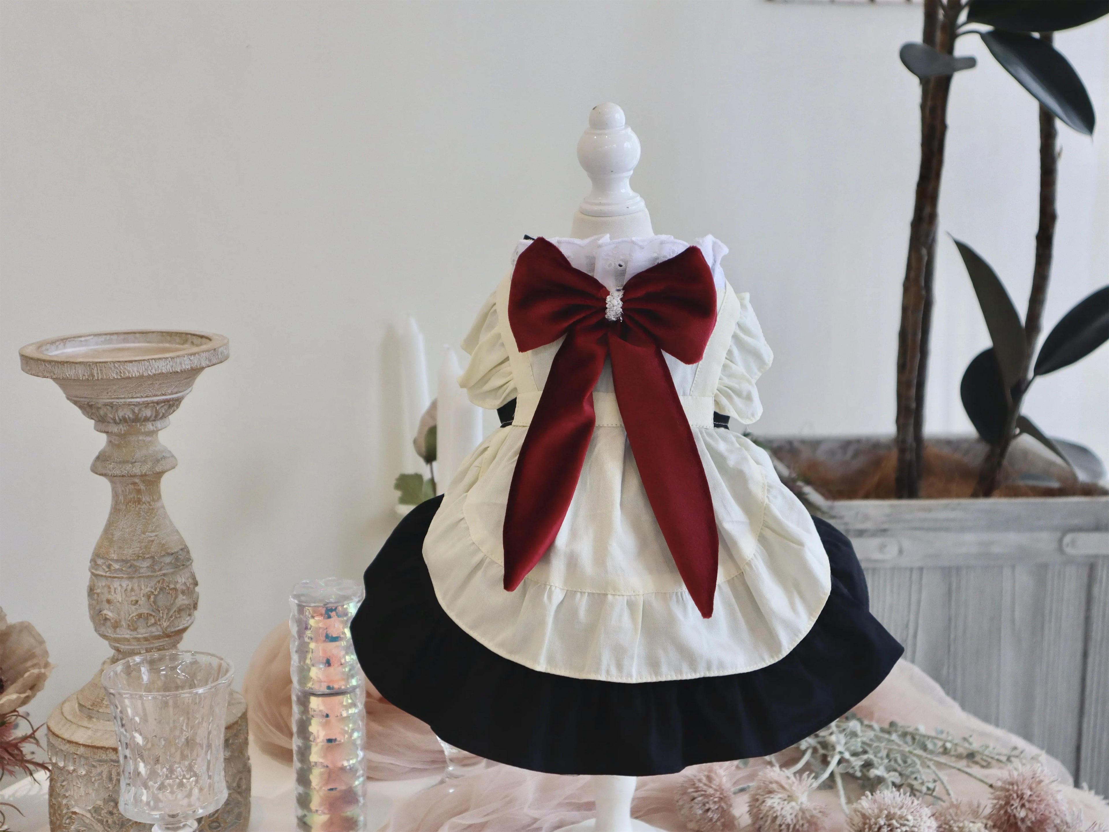 Elegant Socialite Cat Princess Dress, Dog Clothes for Small Dogs