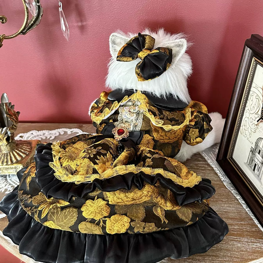Medieval Castle Lolita Dog Wedding Outfit, Cat Princess Dress - image 4