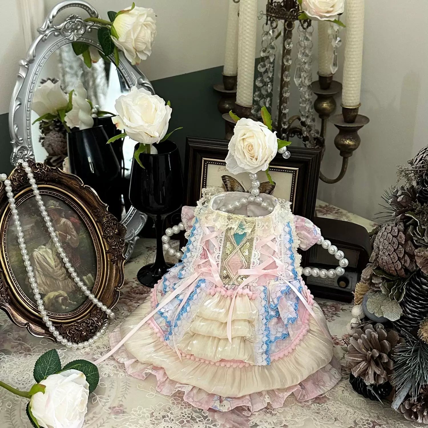 Satin Palace Cat Outfit, Pet Apparel