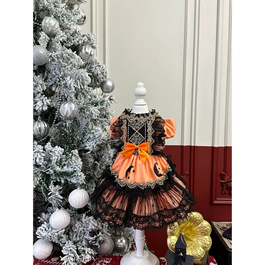 Pumpkin Halloween Cat Costume, Dog Halloween Costume