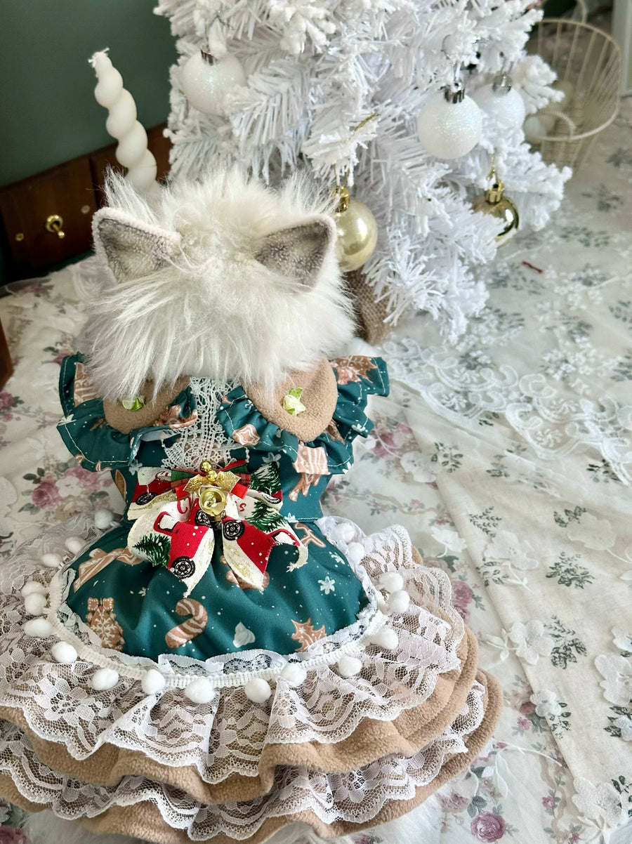 Holiday Red Party Pet Dress for Cats and Small Dogs - Image 5