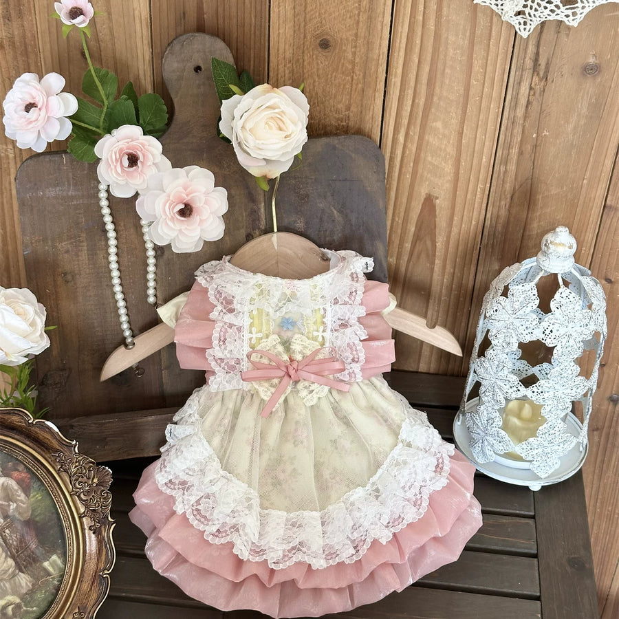 Spring Meadow Floral Cotton Pet Dress for Cats and Small Dogs - Image 2
