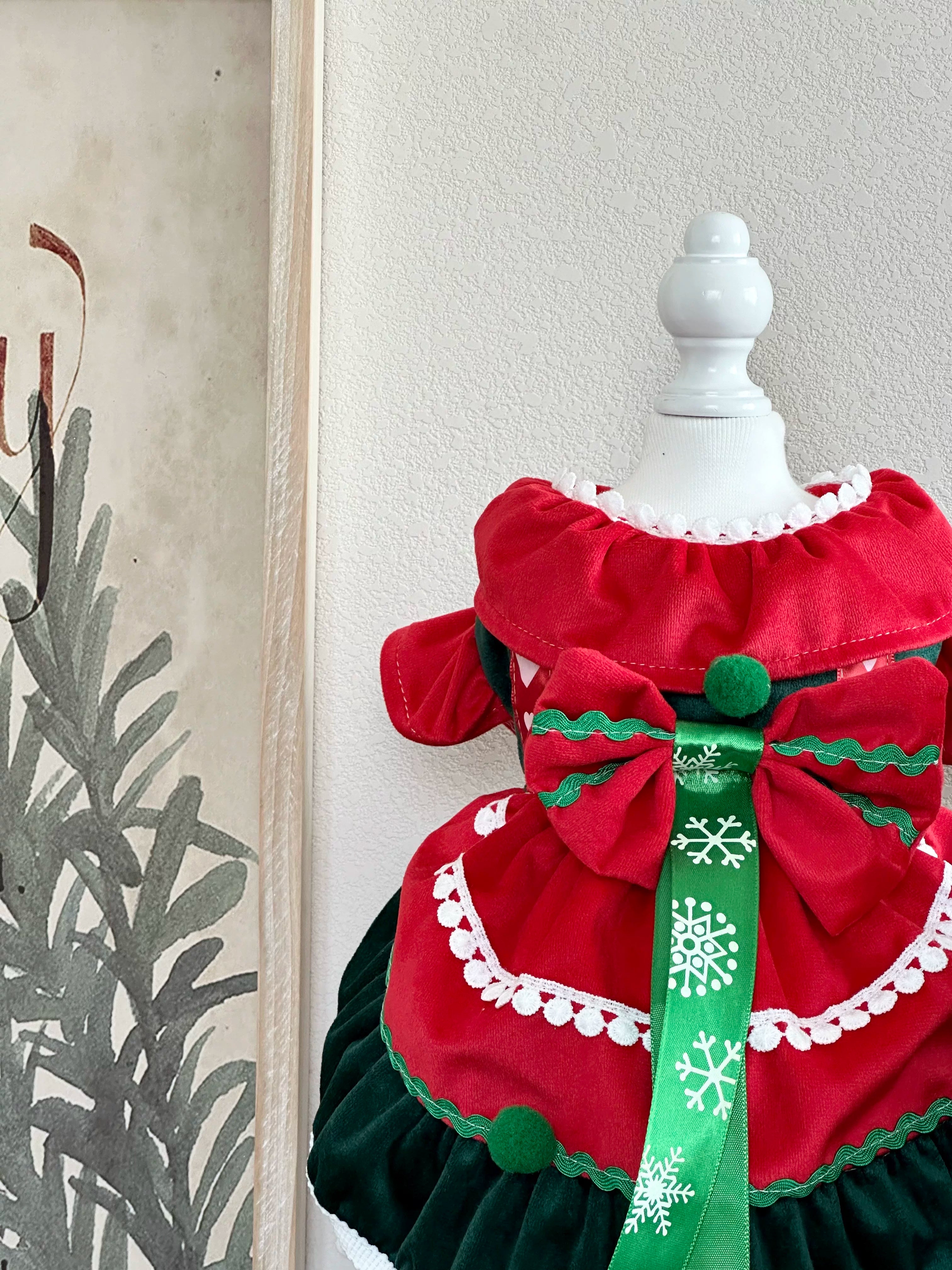 Red Green Christmas Harness Dog Christmas Clothes, Holiday Dog Outfits - image 9