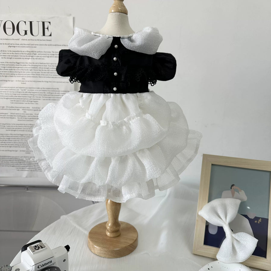 Elegant Black Swan Pet Dress for Cats and Small Dogs - Image 5