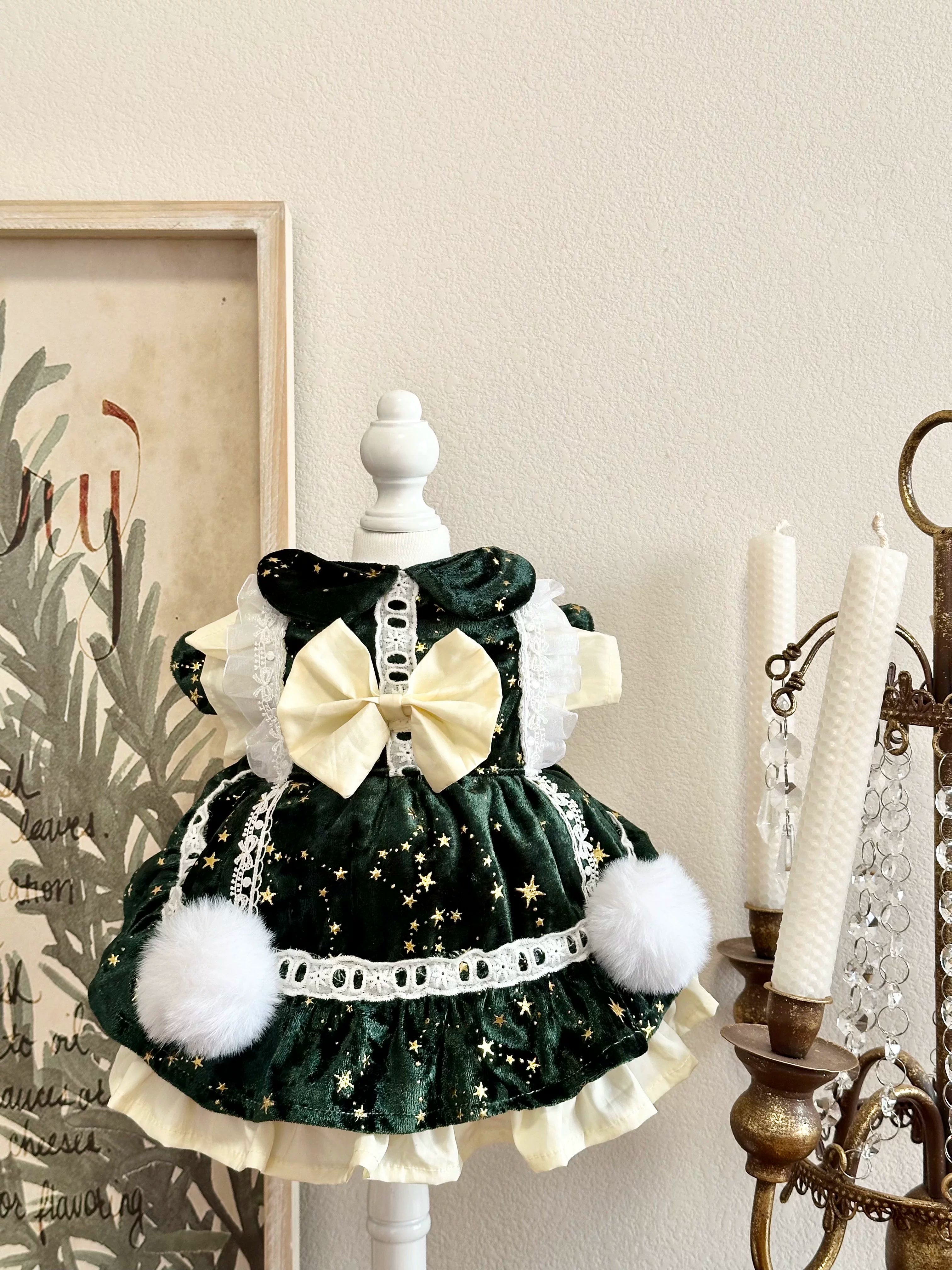 Green Sparkle Winter Small Dog Clothes, Cat Winter Clothes - image 10