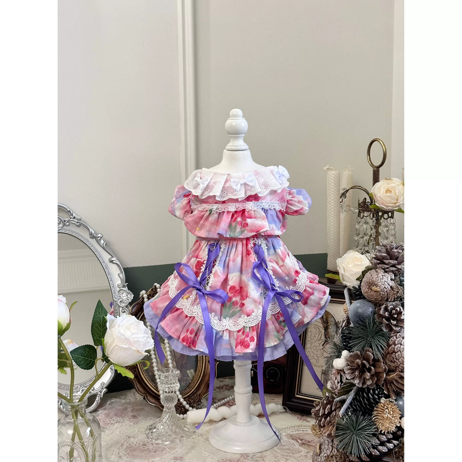 Cloud Lace Cat Dress, Pet Clothes