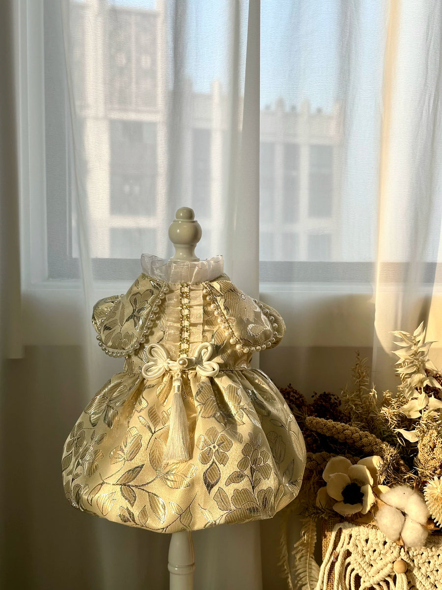 New Chinese Pearl Pet Dress for Cats and Small Dogs - Image 3