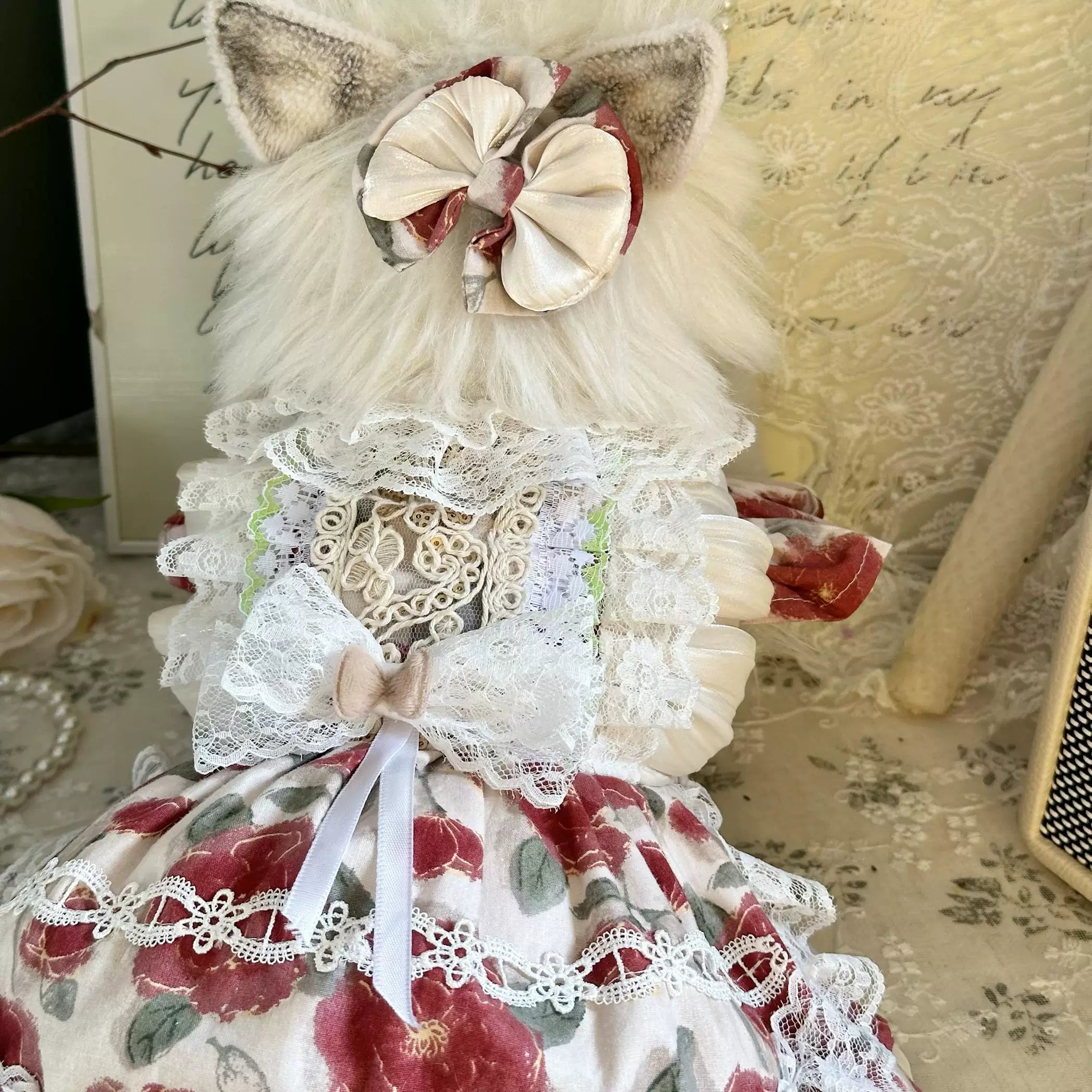 French Rose Garden Pet Dress for Dogs and Cats