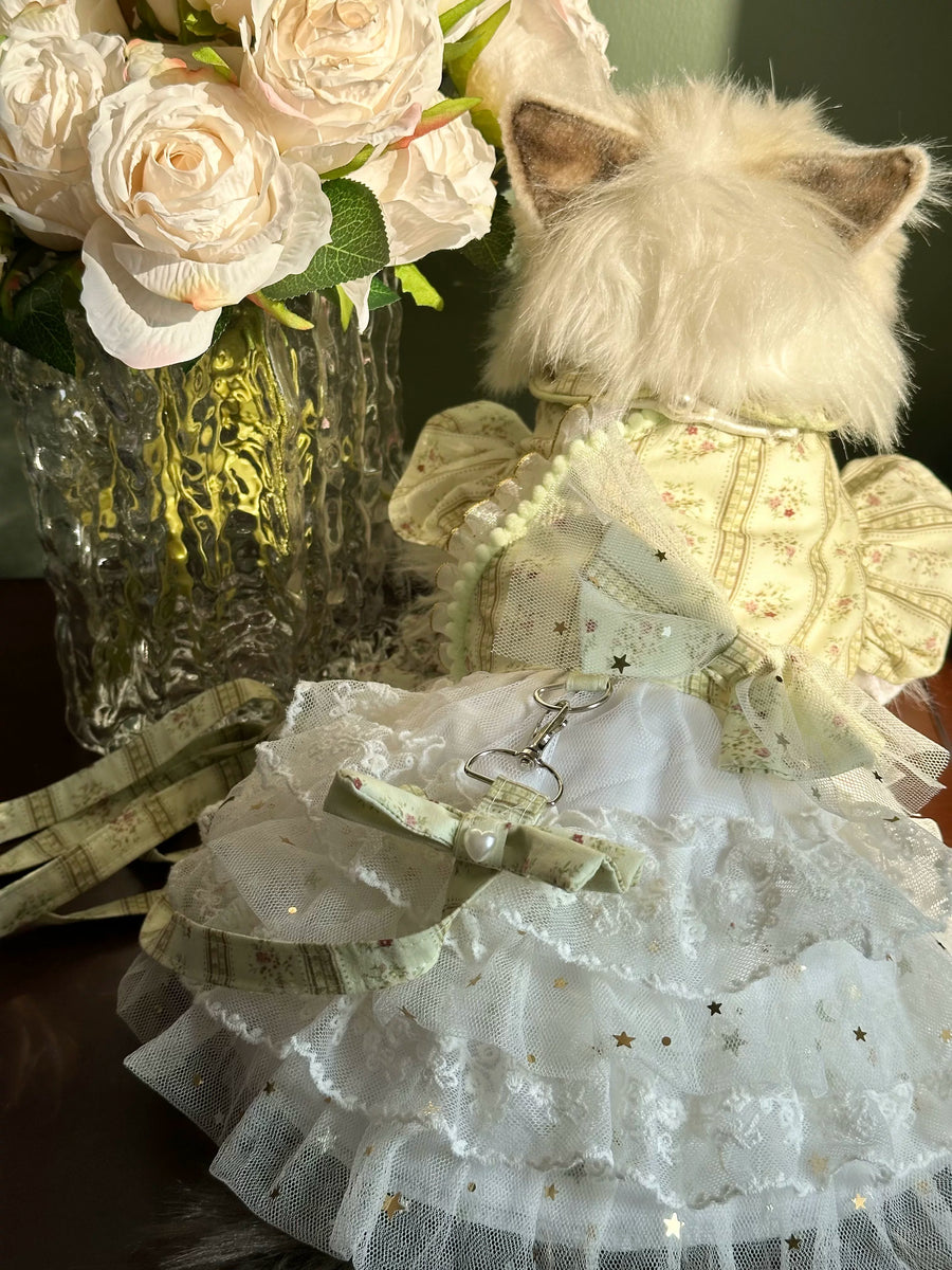 Mint Manor Lace Tulle Cat Princess Dress, Pet Dress - image 12
