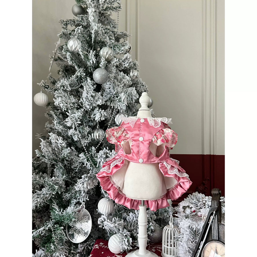 Pearl Rose Dog Princess Dress, Cute Cat Clothes