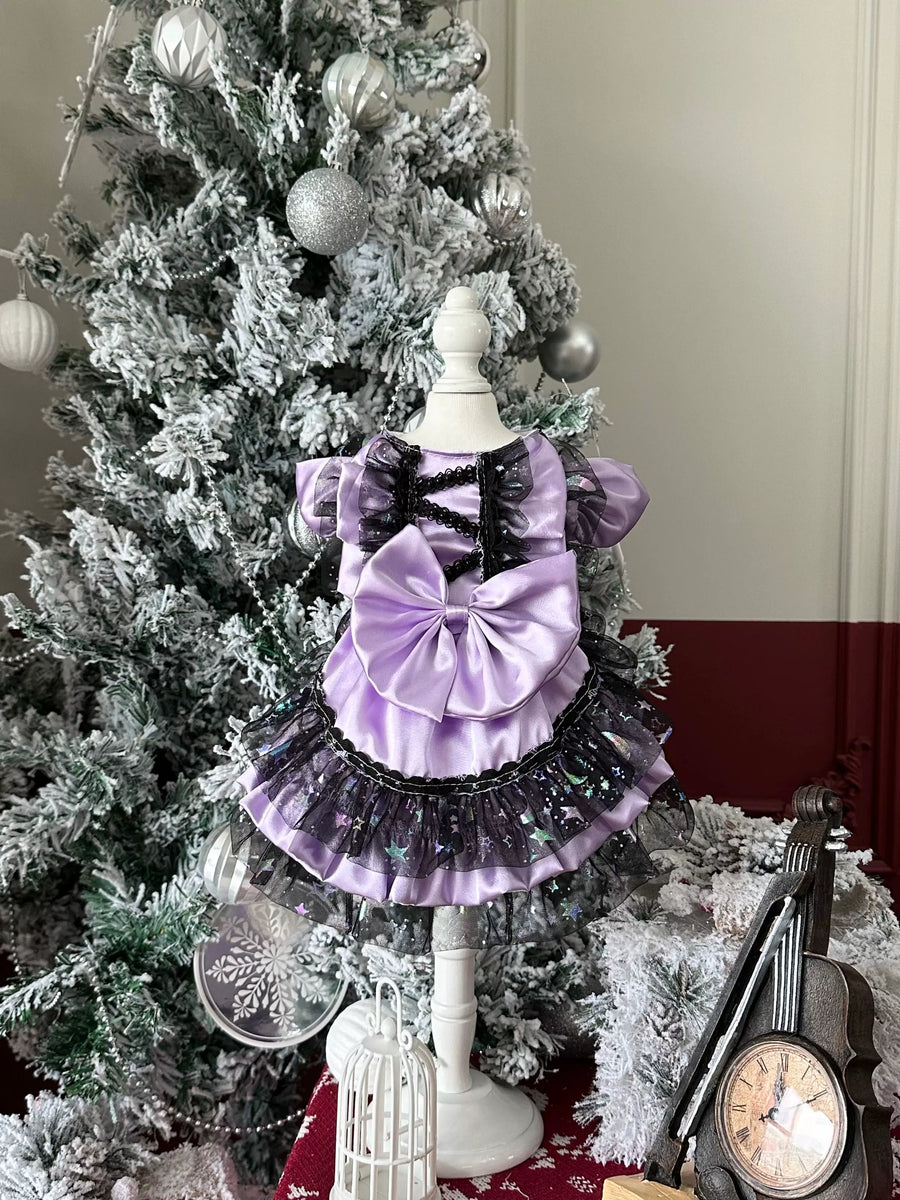 Purple Star Halloween Cat Costume, Cute Cat Costume