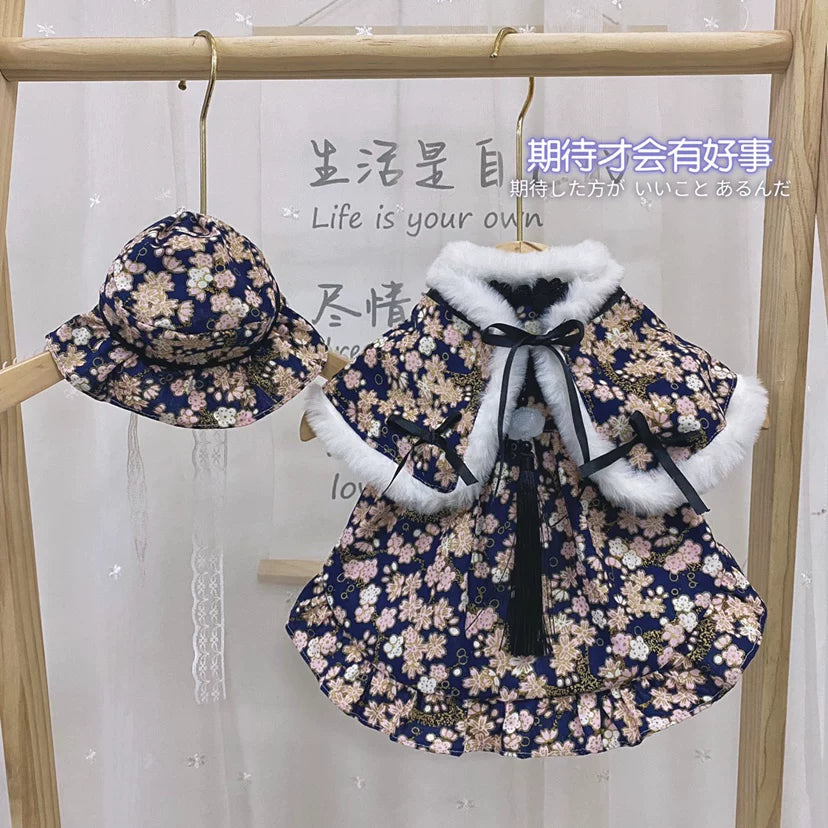 Red Hanfu Cat Clothes, Dog Clothes for Small Dogs, New Year