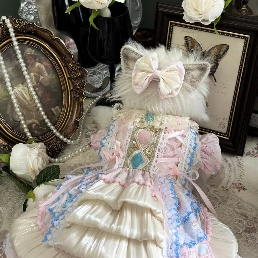 Satin Palace Cat Outfit, Pet Apparel