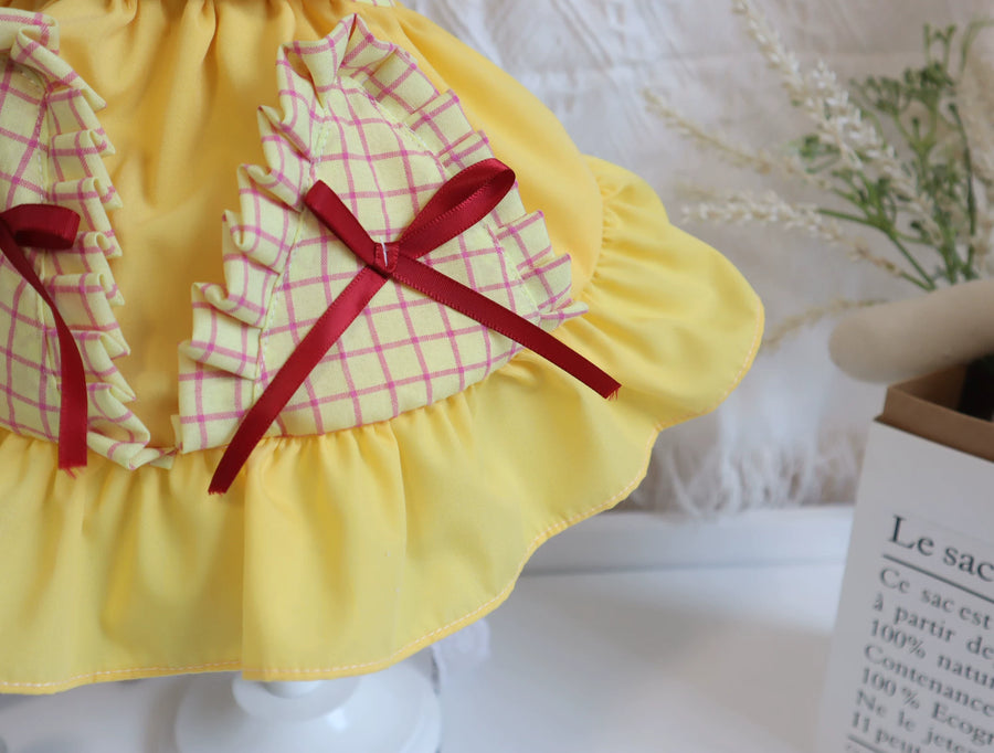 Summer Plaid Puppy Dog Dress, Small Dog Clothes - image 12