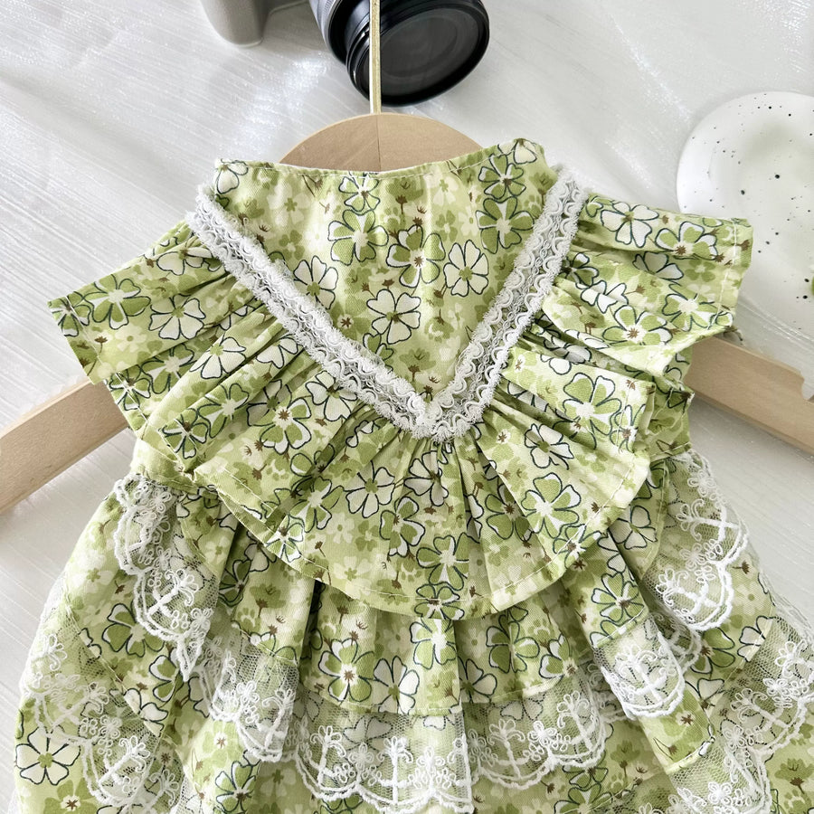 Forest Sweet Cat Dress, Cute Dog Clothes for Small Dogs
