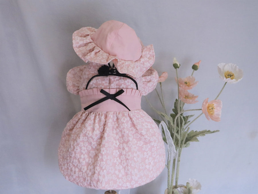 Pink Chinese Qipao Cat Birthday Outfit, Cat Dress Party Look