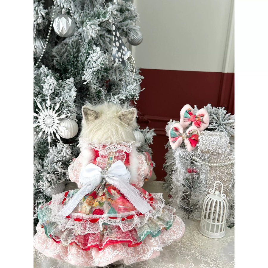 Sweet Lace Birthday Cat Dress, Dog Birthday Outfit