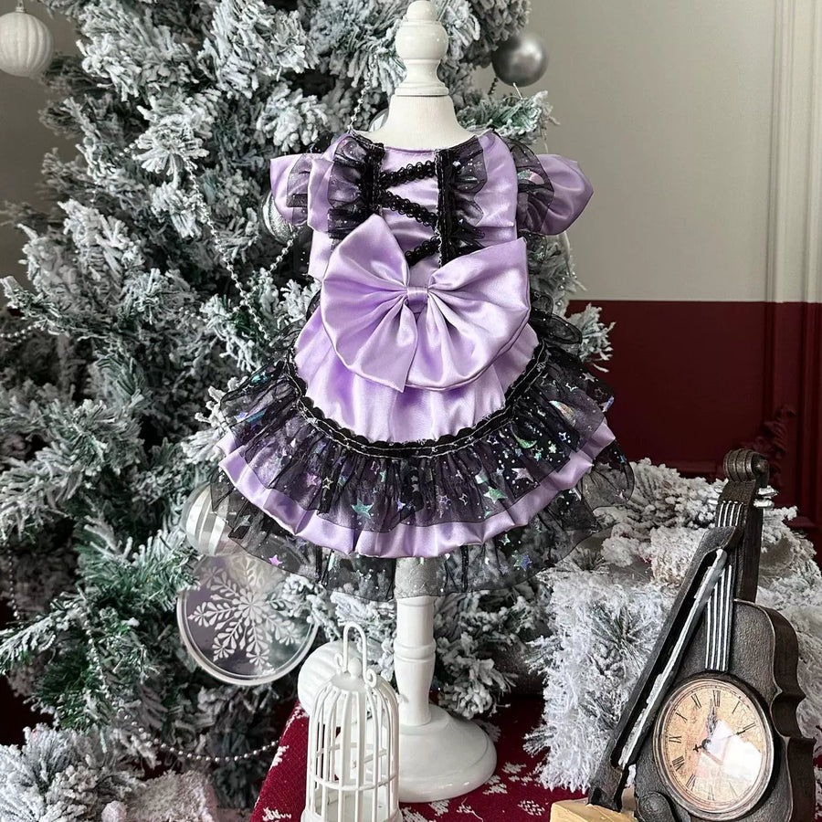 Purple Star Halloween Cat Costume, Cute Cat Costume