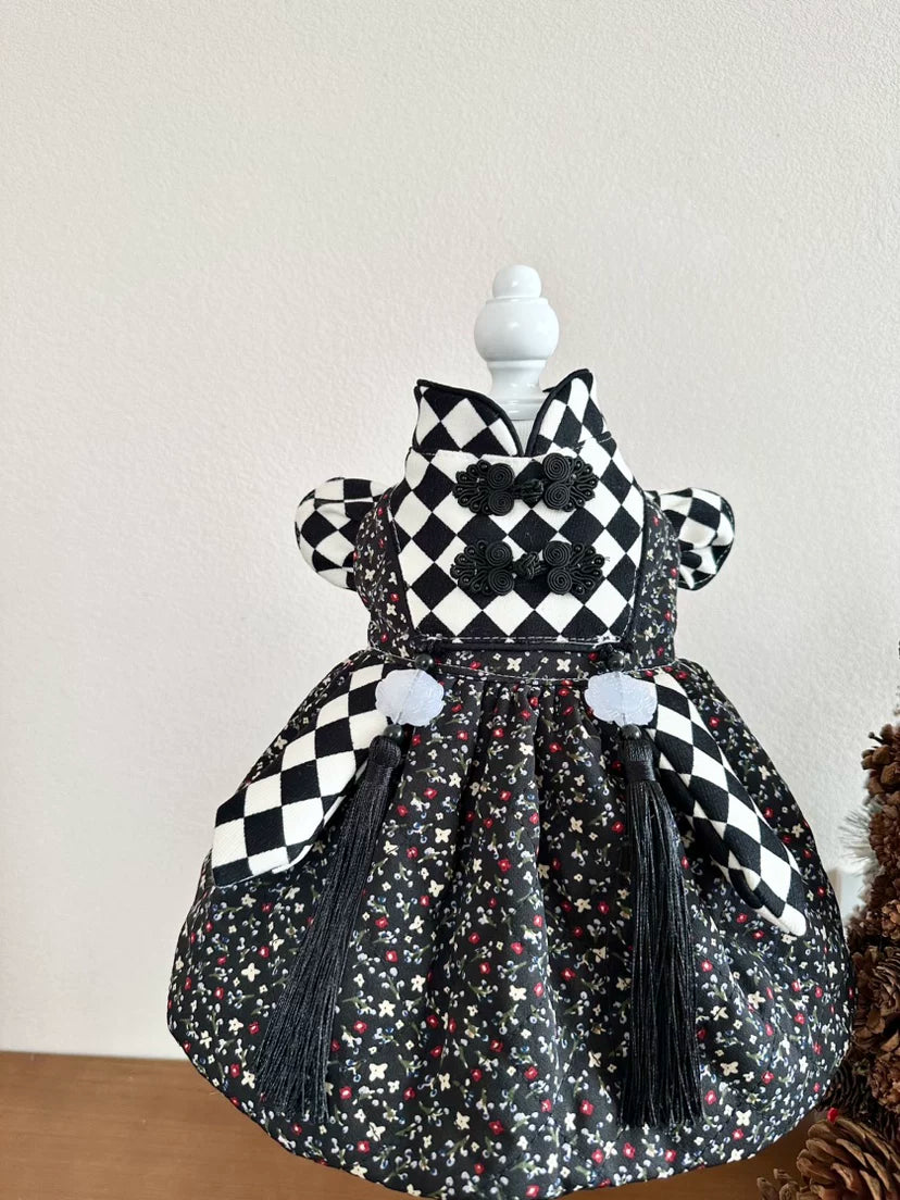 Black Checkerboard Winter Cat Winter Clothes, Dog Clothes for Small Dogs - image 11