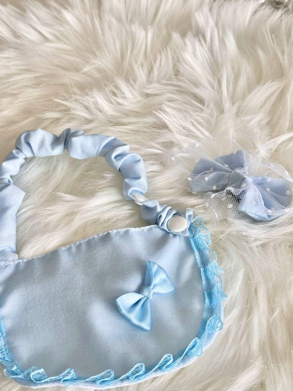 Fresh Blue Gauze Pet Dress for Small Dogs and Cats