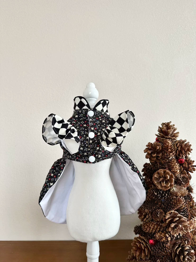 Black Checkerboard Winter Cat Winter Clothes, Dog Clothes for Small Dogs - image 12