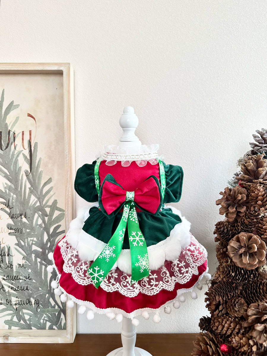 Red Green Christmas Party Dog Christmas Outfit, Pet Apparel - image 8