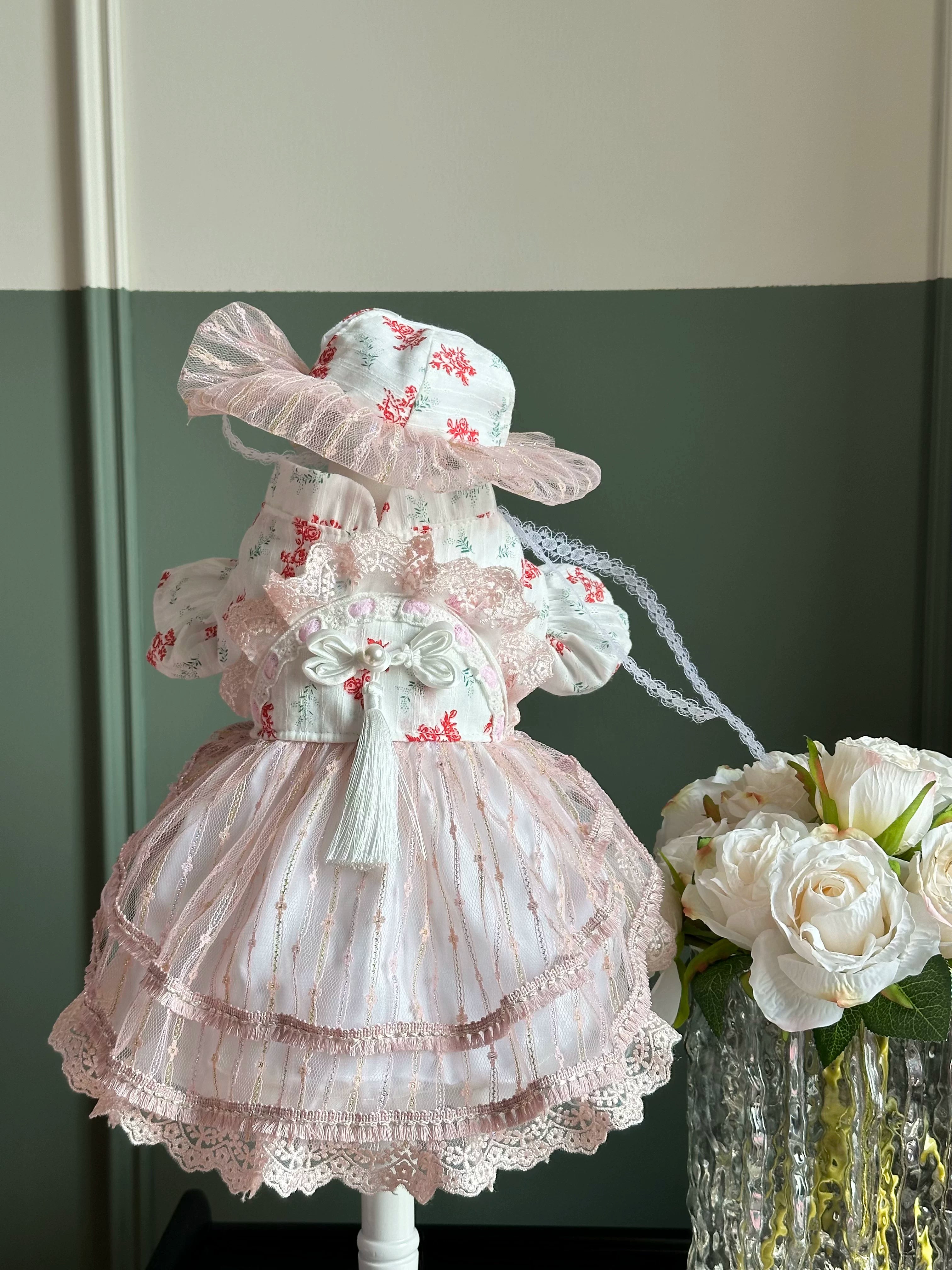 Sakura Pink Chinese Tulle Cat Costume, Cat Outfit - image 10
