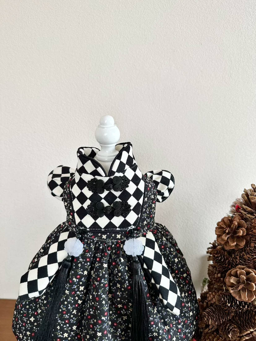 Black Checkerboard Winter Cat Winter Clothes, Dog Clothes for Small Dogs - image 9