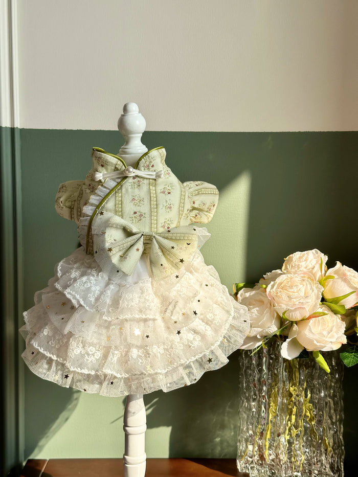 Mint Manor Lace Tulle Cat Princess Dress, Pet Dress - image 1