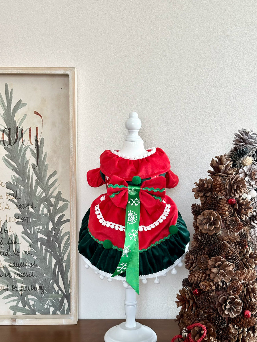 Red Green Christmas Harness Dog Christmas Clothes, Holiday Dog Outfits - image 10