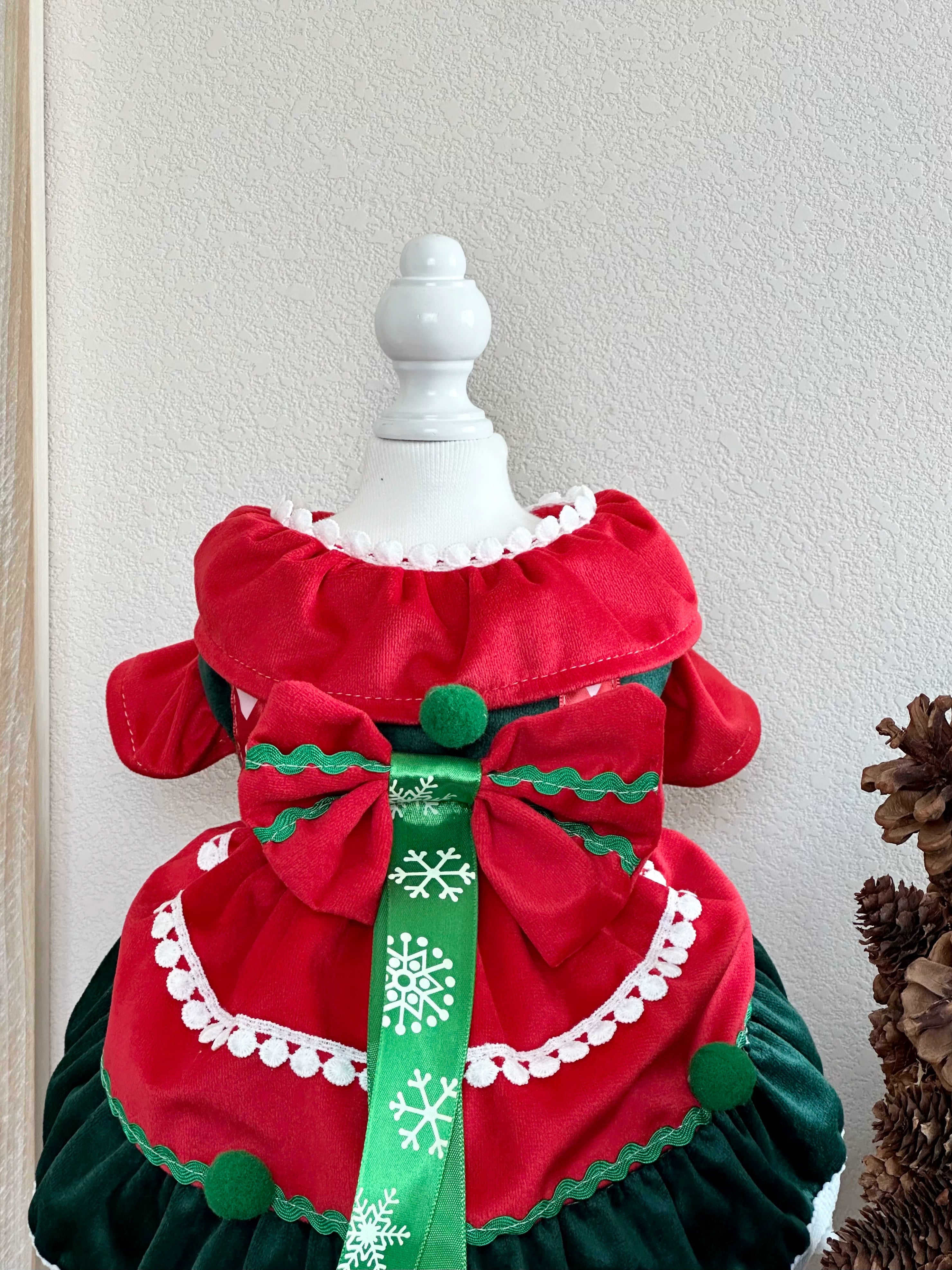 Red Green Christmas Harness Dog Christmas Clothes, Holiday Dog Outfits - image 8