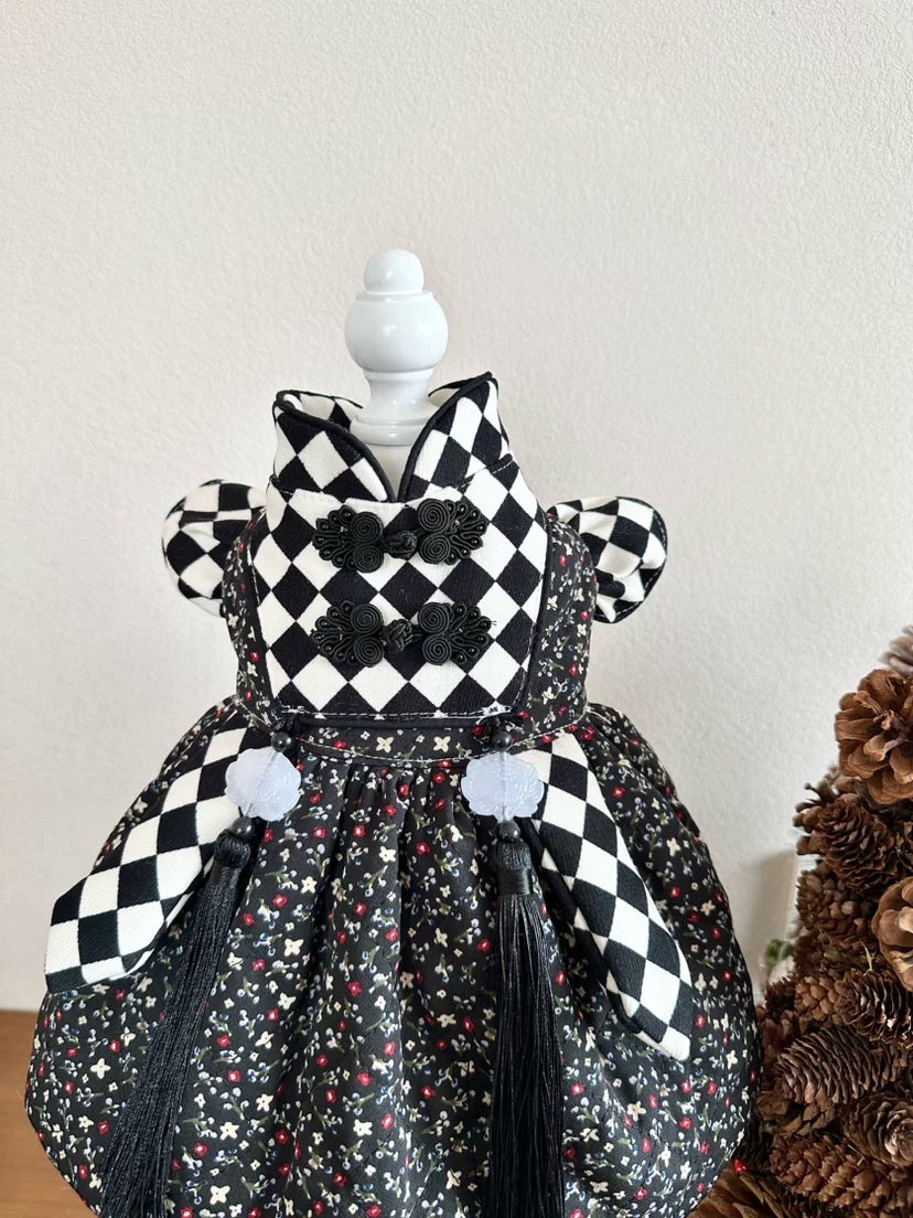 Black Checkerboard Winter Cat Winter Clothes, Dog Clothes for Small Dogs - image 8