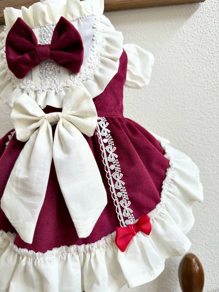 Red New Year Cat Christmas Outfit, Cat Clothes Holiday Look
