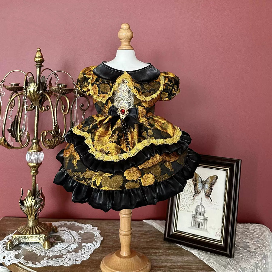 Medieval Castle Lolita Dog Wedding Outfit, Cat Princess Dress - image 2