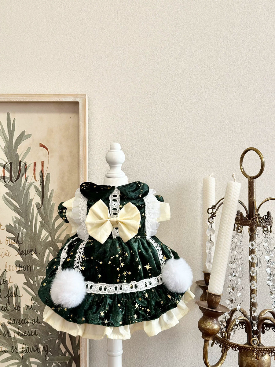 Green Sparkle Winter Small Dog Clothes, Cat Winter Clothes - image 11