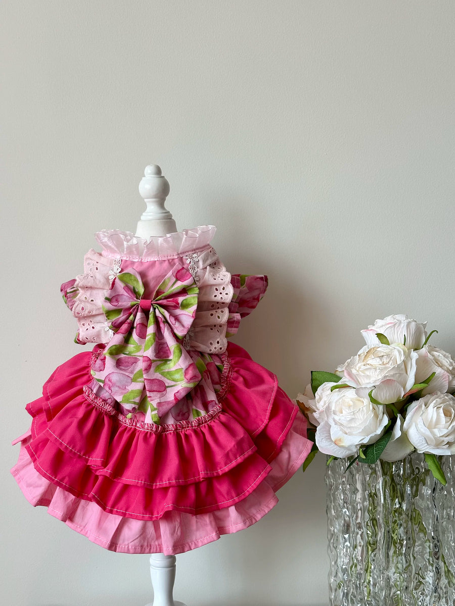 Tulip Cake Party Cat Birthday Outfit, Cute Cat Clothes - image 1
