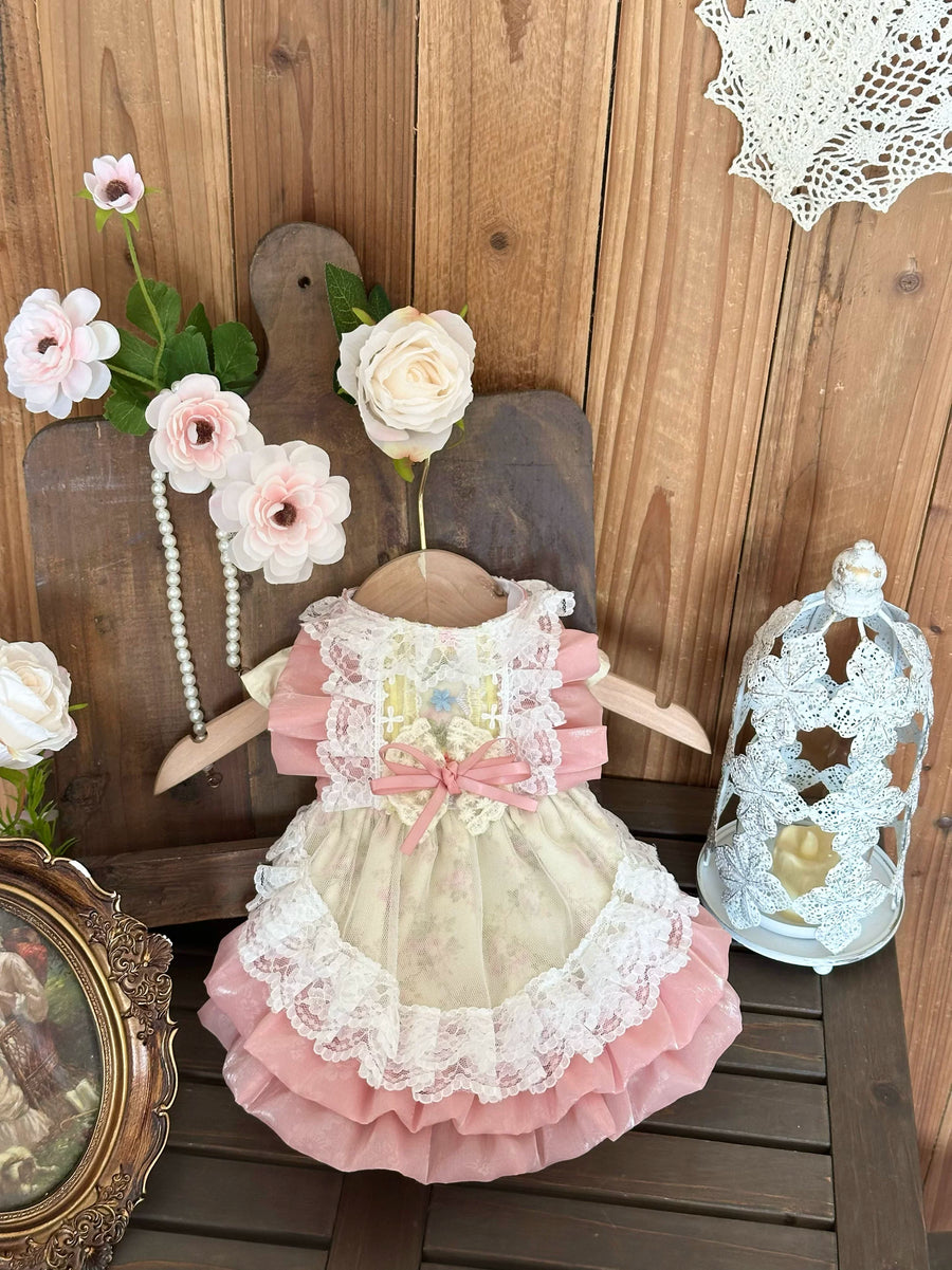 Spring Meadow Floral Cotton Pet Dress for Cats and Small Dogs - Image 3