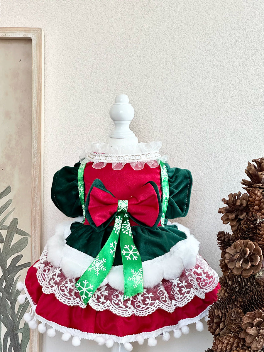 Red Green Christmas Party Dog Christmas Outfit, Pet Apparel - image 11