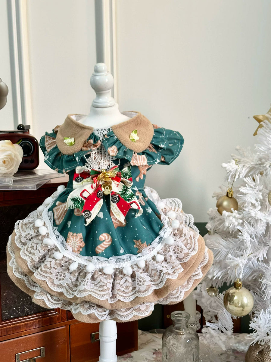Holiday Red Party Pet Dress for Cats and Small Dogs - Image 3