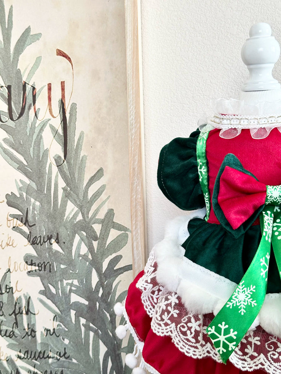 Red Green Christmas Party Dog Christmas Outfit, Pet Apparel - image 9
