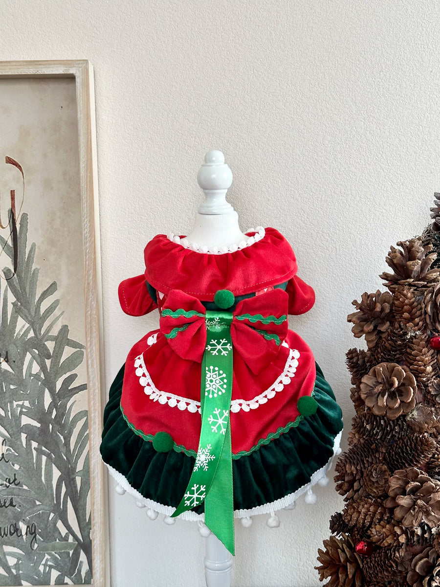 Red Green Christmas Harness Dog Christmas Clothes, Holiday Dog Outfits - image 12