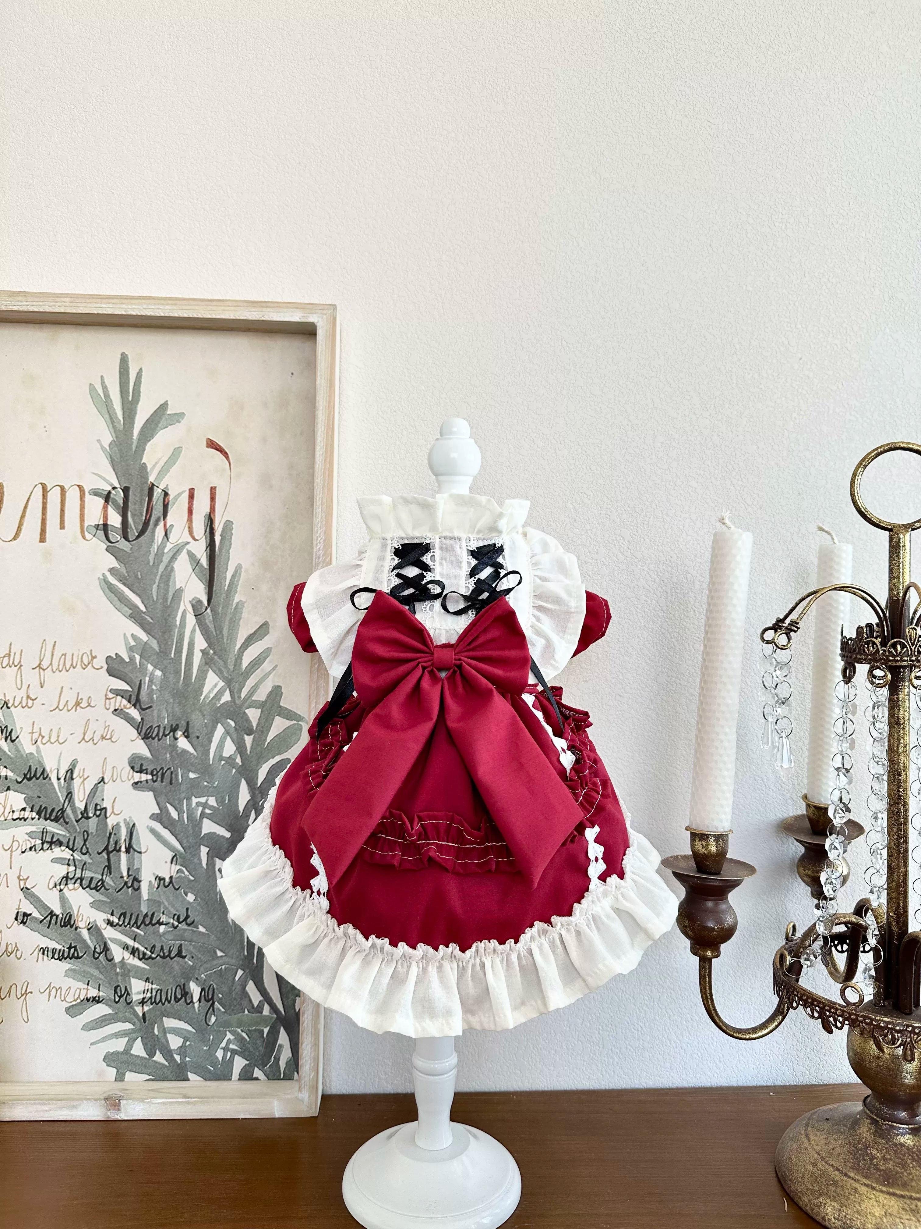 Red Lolita Winter Cat Princess Dress, Cat Costume - image 2